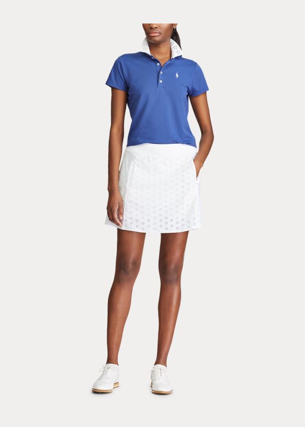 Ralph Lauren Eyelet Golf Polo Shirt Dame Danmark (AOPZE7051)